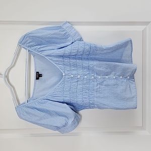 a.n.a Top with Puff Sleeves - Size MEDIUM